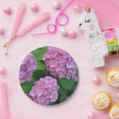 De roze Hortensia hydrangea Papieren Bordje (Feest)
