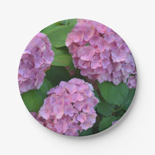 De roze Hortensia hydrangea Papieren Bordje