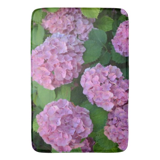 De roze Hortensia hydrangea struik Badmat (Voorkant Verticaal)