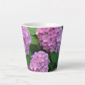 De roze Hortensia hydrangea struik Latte Mok (Voorkant)