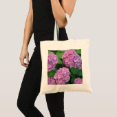 De roze Hortensia hydrangea Tote Bag (Voorkant (product))