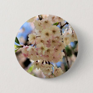 De roze Knoop van de Bloem van de Bloesems van de Ronde Button 5,7 Cm