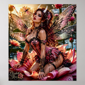 De Roze Libel Demoness Poster