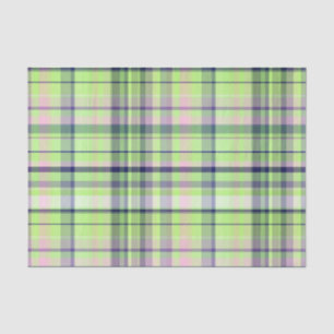 De Roze Marine Wht Preppy Madras van de pistache Tissuepapier