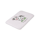 De roze Mat van de Bath met een Stomme Koe (Gekanteld)