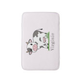 De roze Mat van de Bath met een Stomme Koe (Voorkant Verticaal)