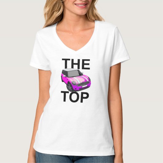 DE (roze) MINI TOP Fun Witty Humor (Voorkant)