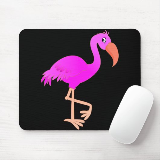 De roze Muismat van Flamingo - de Kleuren van de D (Met muis)