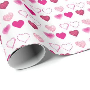 De roze Omslag van de Gift van de Valentijnsdag Cadeaupapier