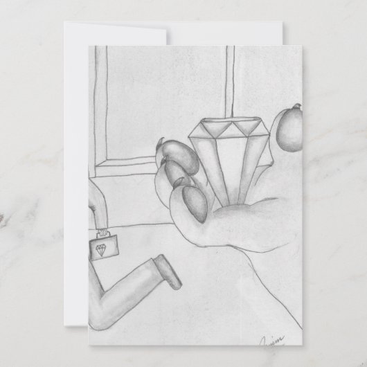 De roze panter feestdagenkaart (Voorkant)