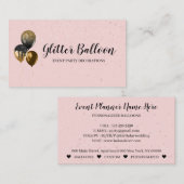 De roze Partij Decoration Event Planner Celebratio Visitekaartje (Voorkant / Achterkant)