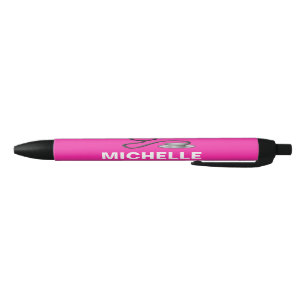 De ROZE Personaliseerbare Verpleegster van de Naam Zwarte Inkt Pen