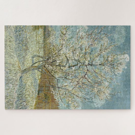 De roze perzikboom van Van Gogh Legpuzzel (Horizontaal)