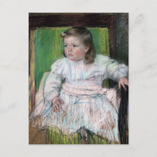 De Roze Sash, Mary Cassatt Briefkaart (Voorkant)