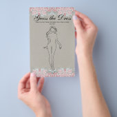 De roze scrollrollen van het Spel van het vrijgeze Flyer (Hand)