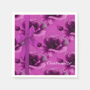 De roze Servetten van het Patroon van Rozen