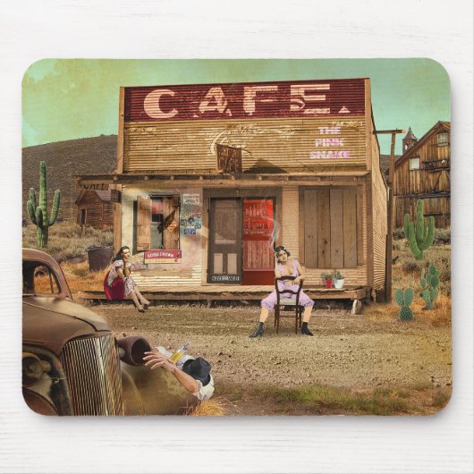 De roze slang muismat (Voorkant)