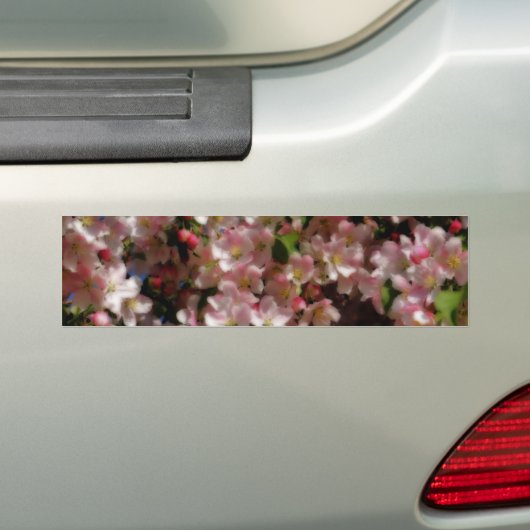 De roze Sticker van de Bumper van de Bloem van (Op auto)