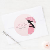 De roze Stickers van het Baby shower van de (Envelop)