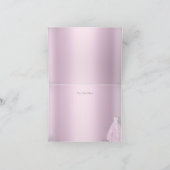 De roze Tiara van de Kleding van de Fonkeling Bedankkaart (Binnen)