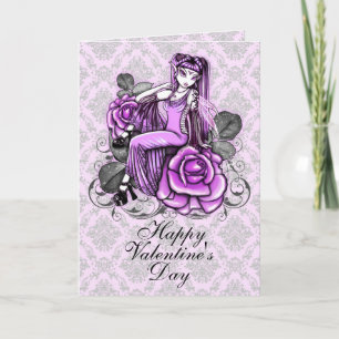 De Roze Valentijnsdag van de "affiniteit" nam Feestdagen Kaart