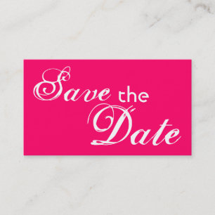 De roze van de douane terug sparen de datumtrouwka visitekaartje