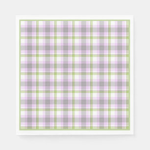 De roze Violette Paars kalken de Groene Witte Servetten