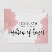 De roze Waterverf zal je zijn mijn tactiek van eer Kaart (Voorkant / Achterkant)