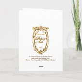 De roze Wenskaarten van Eiffel Kaart (Achterkant)