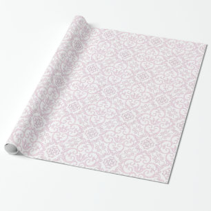 De roze & Witte Omslag van de Gift van het Damast Cadeaupapier