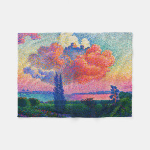De Roze Wolk (1896) schilderij Fleece Deken