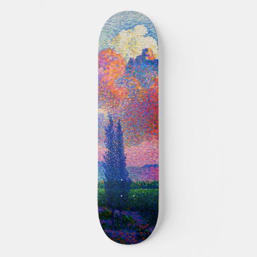  De Roze Wolk (1896) schilderij Skateboard (Voorkant)