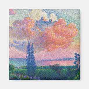 De roze wolk, schilderij van Henri-Edmond Cross Magneet