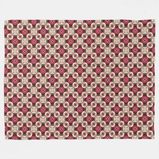 De Rozen Schatkamer Fleece Deken (Voorkant (Horizontaal))
