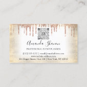 De Rozen van de Planner van de gebeurtenis druppel Visitekaartje (Achterkant)