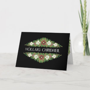 De Rozen van Kerstmis, Hellebores, Schots Gaëlisch Feestdagen Kaart