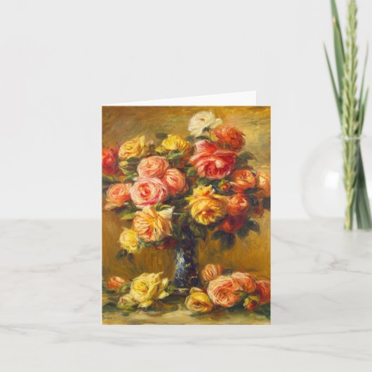 De Rozen van Renoir in een Kaart van de Nota van (Voorkant)