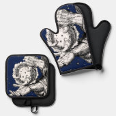 De Rubaiyat van Omar Khayyam Creatie Ovenwant & Pannenlap Set (Voorkant / Achterkant)