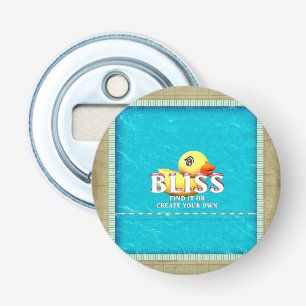 De RubberZaligheid Ducky van het T - SHIRT Button Flesopener