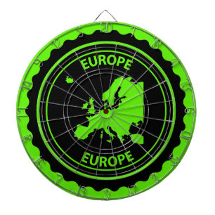 De rubberzegel van Europa Dartbord