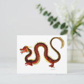 De Ruby Dragon Briefkaart (Staand voorkant)
