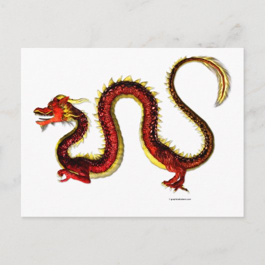 De Ruby Dragon Briefkaart (Voorkant)