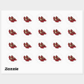De Ruby Slippers van Dorothy Ronde Sticker (Vel)