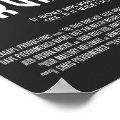 De ruby werkt met rood Poster - 11x17 inch (Hoek)