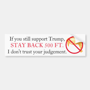 De Rug van het verblijf! Bumpersticker