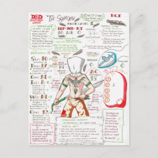 De ruggengraat briefkaart