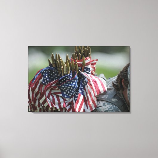 De rugzak van een soldaat van het leger canvas afdruk (Voorkant)