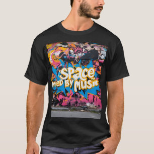 De ruimte die door muziek wordt verplaatst t-shirt