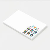 De ruimte laat ons wonderen post-it® notes (Schuin)