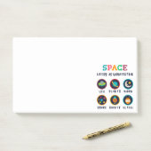 De ruimte laat ons wonderen post-it® notes (Op bureau)